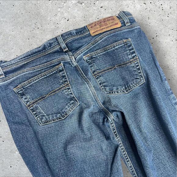 Express Precision Fit Low‎ Rise Boot Cut Stretch Denim Jeans woman’s Size L - Picture 3 of 6